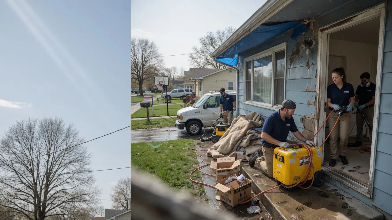 Basement Flood Cleanup in Colfax, ND near me